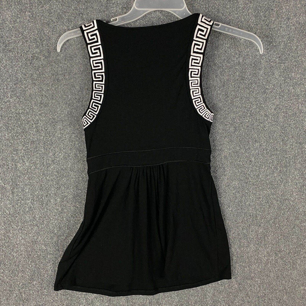 Banana Republic Wrap Dress Women's XS Short Rayon Blend Black - Picture 7 of 8